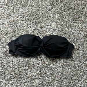 Victoria’s Secret Black Strapless Bandeau Bikini Top